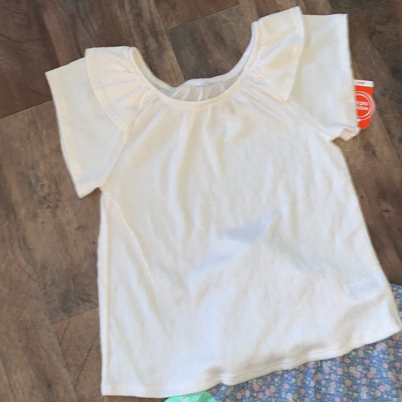 Wonder Nation NWT tiered skirt/shirt & scrunchie outfit set L 10/12 plus - Picture 4 of 5